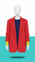 Statement Red Boxy Blazer